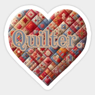 I love quilting Sticker